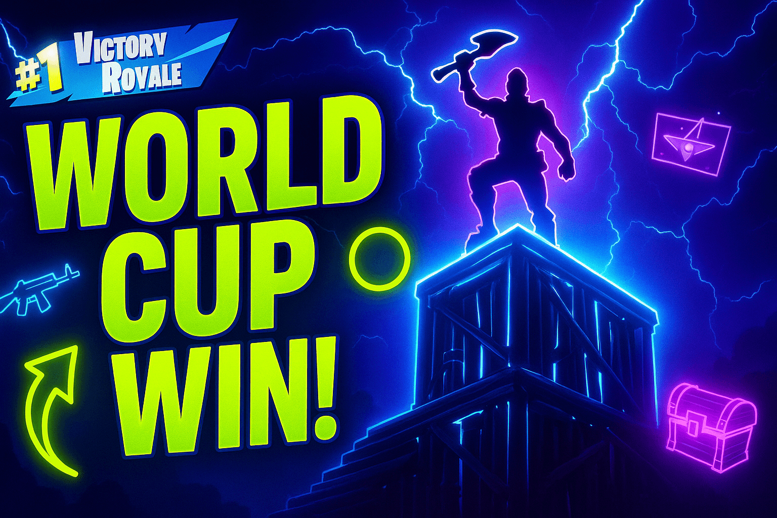 Fortnite - YouTube thumbnail created with AI