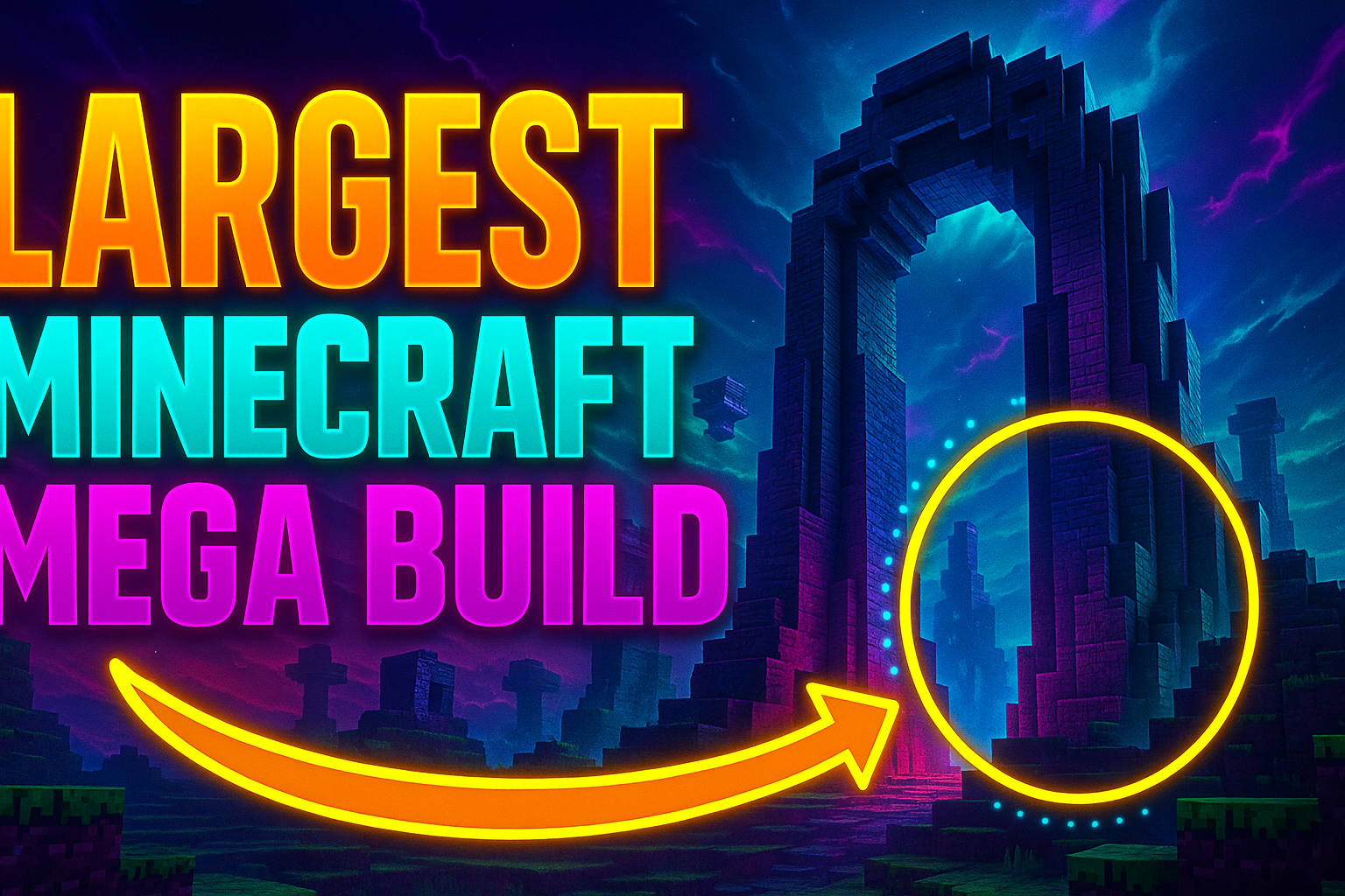 Minecraft Thumbnail - AI-generated YouTube thumbnail for Gaming